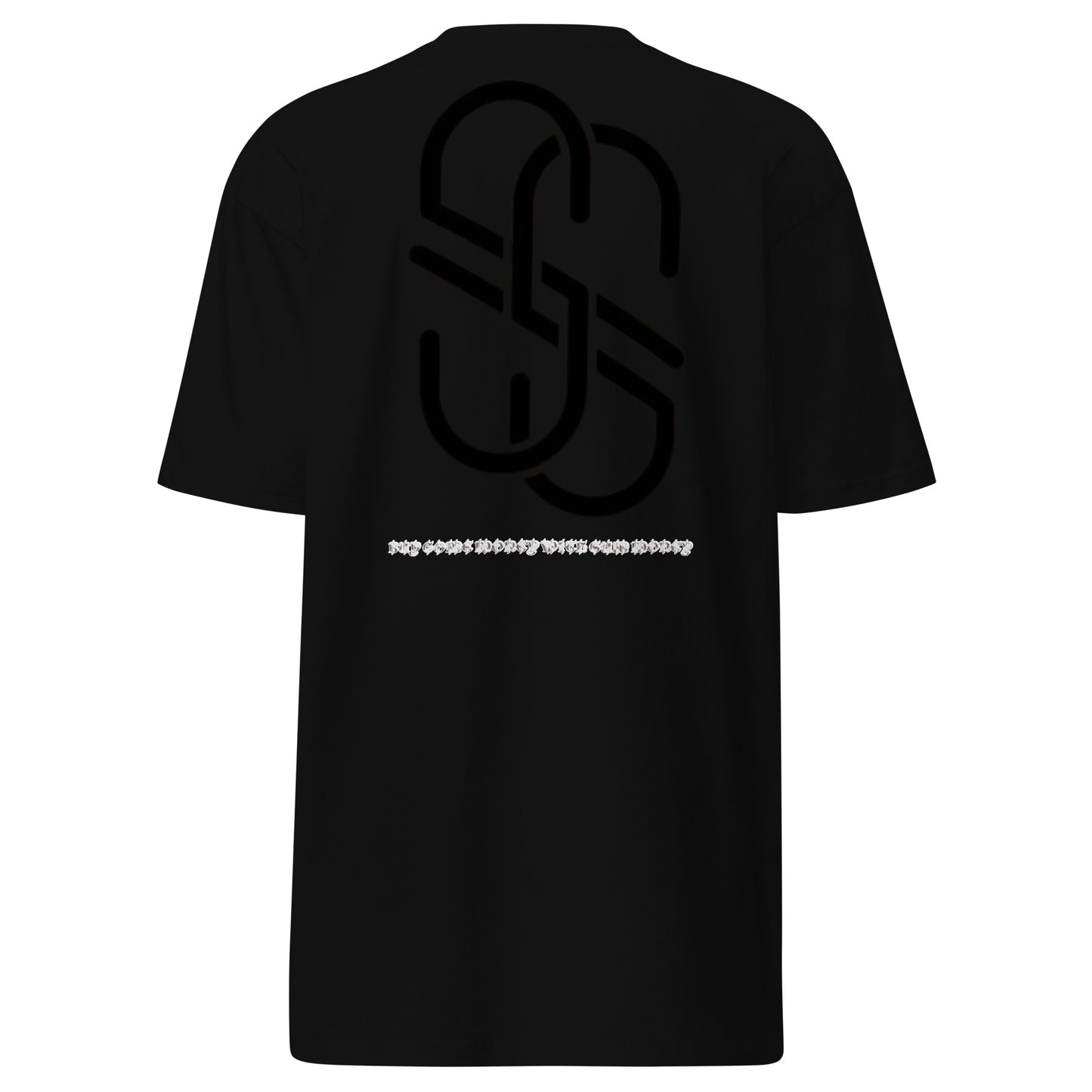Black and Platinum Heavyweight Tee