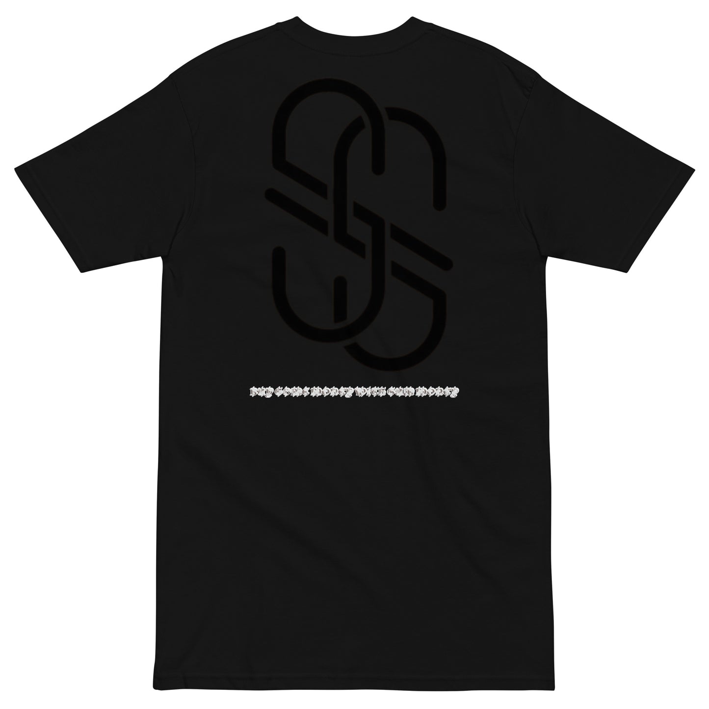 Black and Platinum Heavyweight Tee