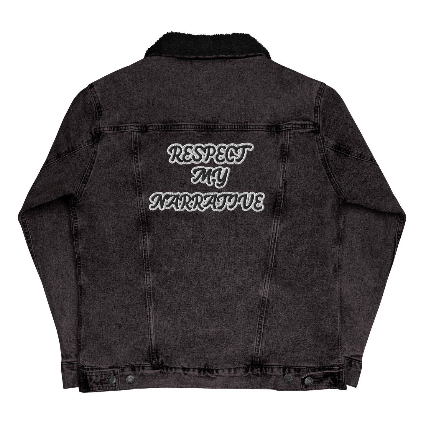 Respect My Narrative Denim Sherpa Jacket