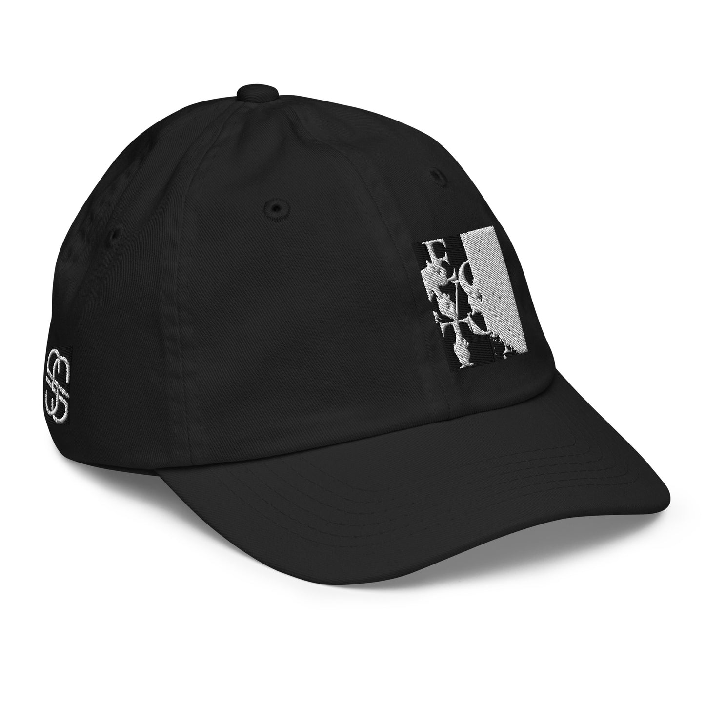 Kids Black and Platinum Baseball Cap