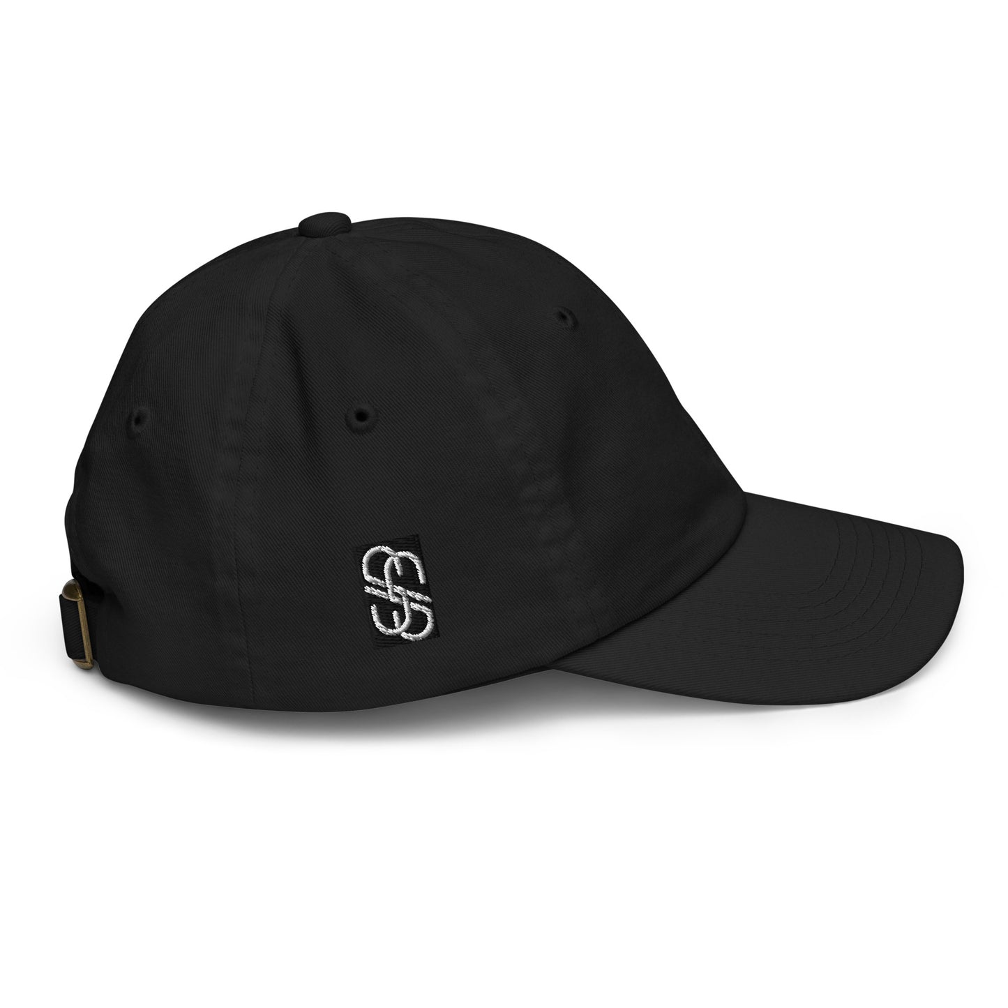 Kids Black and Platinum Baseball Cap